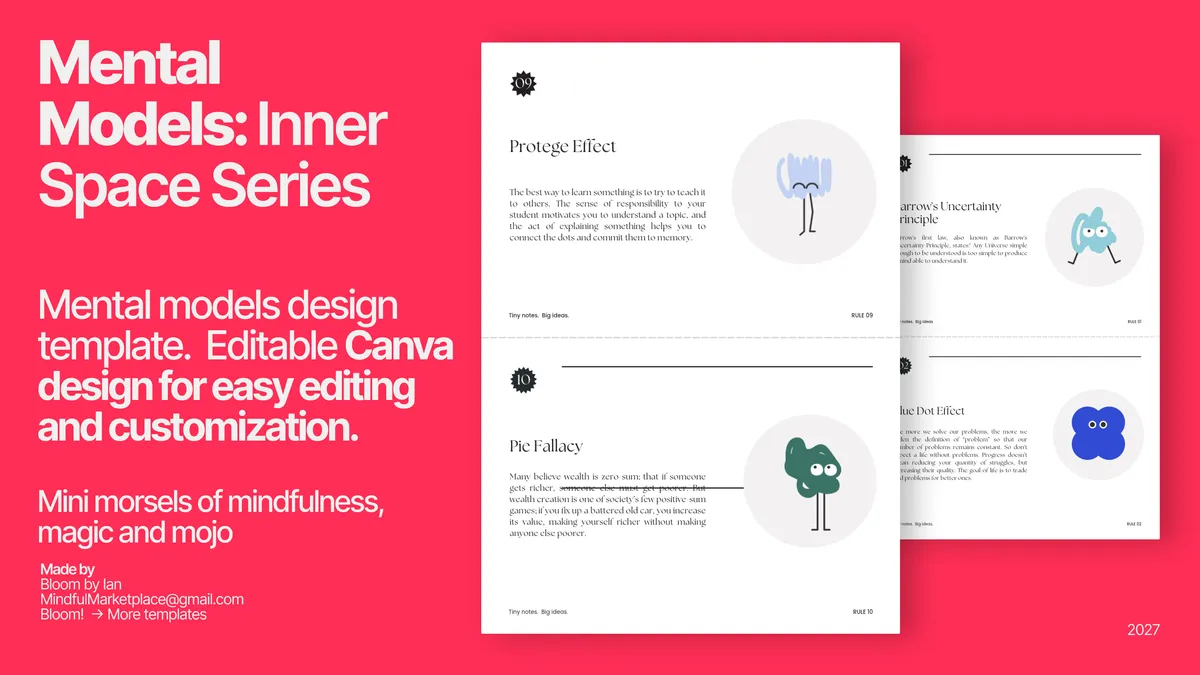 Mental Models Canva Template