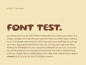 Font Test