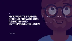My Favorite Framer Designs for Authors, Agencies and Entrepreneurs