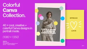 40 + Colorful Canva Instagram Posts